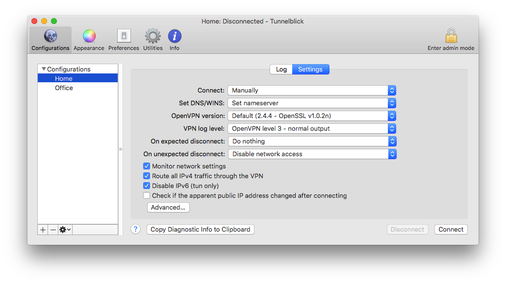 openvpn mac client setup