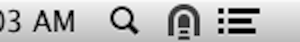 close up view showing bold Tunnelblick icon in status bar